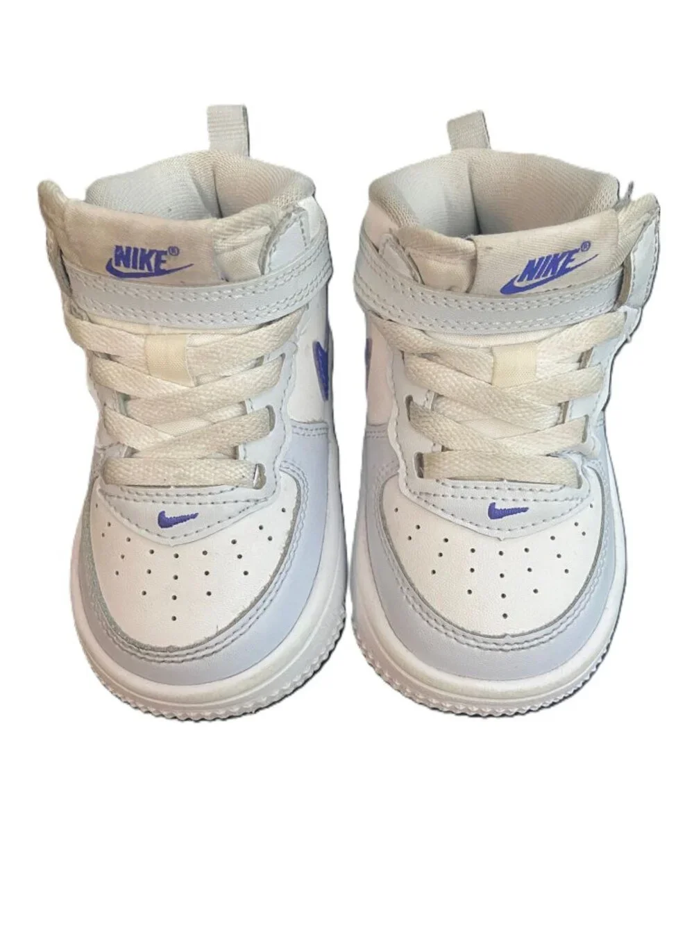 Nike Force 1 Mid EasyOn Sneakers Baby Toddler Unisex Shoes Size 4 - Picture 2 of 7